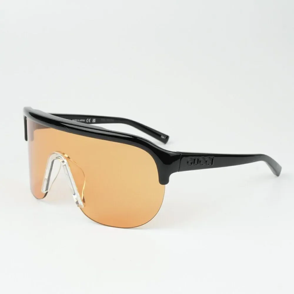 NEW Gucci GG1645S 005 Black Orange Unisex Mask Sunglasses GG 1645S